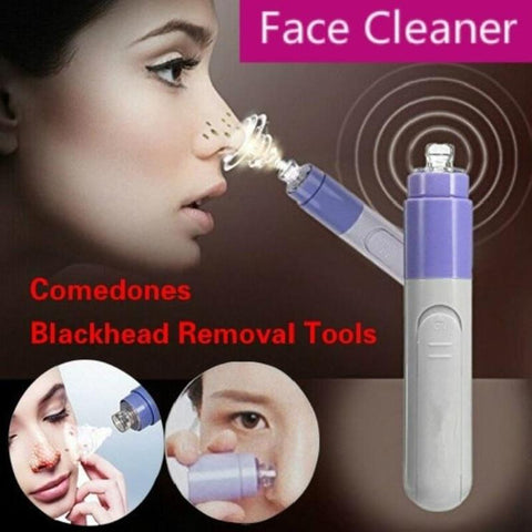 Electric Facial Pore Cleanser Acne Remover Point Noir Blackhead Vacuum Extractor Face Dirt  Cleaner Suck Up Pore Pimple Tools