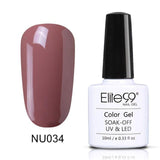 Elite99 10ml Nude Color Gel Nail Polish Soak Off UV Nail Art Design Manicure Vernis Semi Permanent Nail Varnish Lacquer