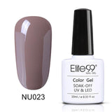 Elite99 10ml Nude Color Gel Nail Polish Soak Off UV Nail Art Design Manicure Vernis Semi Permanent Nail Varnish Lacquer