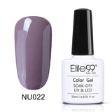 Elite99 10ml Pure Color Gel Polish Varnish UV LED Gorgeous Nude Series UV Gel LED Lamp Nail Art Design Hot Sale Nail Gel Lacquer