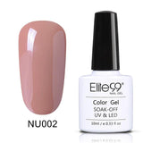 Elite99 10ml Pure Color Gel Polish Varnish UV LED Gorgeous Nude Series UV Gel LED Lamp Nail Art Design Hot Sale Nail Gel Lacquer