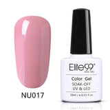 Elite99 10ml Pure Color Gel Polish Varnish UV LED Gorgeous Nude Series UV Gel LED Lamp Nail Art Design Hot Sale Nail Gel Lacquer