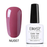 Elite99 10ml Pure Color Gel Polish Varnish UV LED Gorgeous Nude Series UV Gel LED Lamp Nail Art Design Hot Sale Nail Gel Lacquer