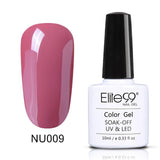 Elite99 10ml Pure Color Gel Polish Varnish UV LED Gorgeous Nude Series UV Gel LED Lamp Nail Art Design Hot Sale Nail Gel Lacquer