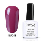 Elite99 10ml Pure Color Gel Polish Varnish UV LED Gorgeous Nude Series UV Gel LED Lamp Nail Art Design Hot Sale Nail Gel Lacquer