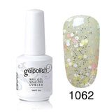 Elite99 15ml UV Gel Nail Polish Gold Glitter Nail Polish Manicure Gel polish Gels For Nail Art Polish Pick 1 from 241