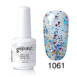 Elite99 15ml UV Gel Nail Polish Gold Glitter Nail Polish Manicure Gel polish Gels For Nail Art Polish Pick 1 from 241