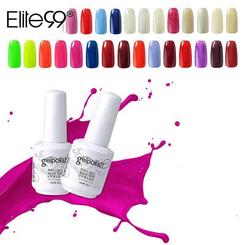 Elite99 15ml UV Gel Nail Polish Gold Glitter Nail Polish Manicure Gel polish Gels For Nail Art Polish Pick 1 from 241