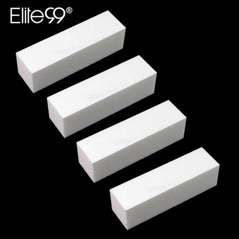 Elite99 4 pieces/lot Buffer Block Sanding Sponge Nail File for UV Gel Nail Polish DIY Nail Art Pedicure White Nail Buffers File