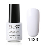 Elite99 7ml Pure Color Polish Semi Permanent Gorgeous Nail Polish Enamel Soak Off UV LED Lamp Cure Varnish Base Top Nail Art