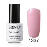 Elite99 7ml Pure Color Polish Semi Permanent Gorgeous Nail Polish Enamel Soak Off UV LED Lamp Cure Varnish Base Top Nail Art