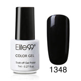 Elite99 7ml Pure Color Polish Semi Permanent Gorgeous Nail Polish Enamel Soak Off UV LED Lamp Cure Varnish Base Top Nail Art