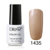 Elite99 7ml Pure Color Polish Semi Permanent Gorgeous Nail Polish Enamel Soak Off UV LED Lamp Cure Varnish Base Top Nail Art