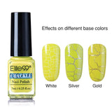 Elite99 7ml Soak Off Crackle Nail Polish Perfect Cracking Nail Lacquer Primer Quick Drying DIY Beauty Nail Art Tools