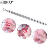 Elite99 Silver Stainless Steel Triangle Stick Rod UV Gel Polish Remover Culticle Pusher Wet Wipes Paper Pads Nail Art Tool