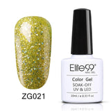 Elite99 Soak Off Glitter Pearl Color Nail Polish UV Gel 10ml Lacquer Need LED Lamp Base Top Coat Varnish Semi Permanent Enamel