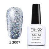 Elite99 Soak Off Glitter Pearl Color Nail Polish UV Gel 10ml Lacquer Need LED Lamp Base Top Coat Varnish Semi Permanent Enamel