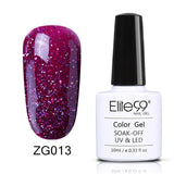Elite99 Soak Off Glitter Pearl Color Nail Polish UV Gel 10ml Lacquer Need LED Lamp Base Top Coat Varnish Semi Permanent Enamel