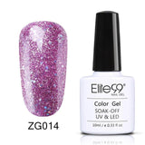 Elite99 Soak Off Glitter Pearl Color Nail Polish UV Gel 10ml Lacquer Need LED Lamp Base Top Coat Varnish Semi Permanent Enamel