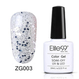 Elite99 Soak Off Glitter Pearl Color Nail Polish UV Gel 10ml Lacquer Need LED Lamp Base Top Coat Varnish Semi Permanent Enamel