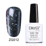 Elite99 Soak Off Glitter Pearl Color Nail Polish UV Gel 10ml Lacquer Need LED Lamp Base Top Coat Varnish Semi Permanent Enamel