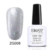Elite99 Soak Off Glitter Pearl Color Nail Polish UV Gel 10ml Lacquer Need LED Lamp Base Top Coat Varnish Semi Permanent Enamel