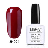Elite99 Wine Red Colorful Soak Off Nail Gel Polish 1 Piece 10ml Elegant Long Lasting UV Gel Enamel For Nail Art Beauty 36 Colors