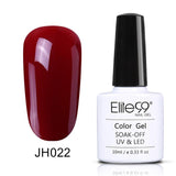 Elite99 Wine Red Colorful Soak Off Nail Gel Polish 1 Piece 10ml Elegant Long Lasting UV Gel Enamel For Nail Art Beauty 36 Colors