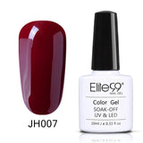 Elite99 Wine Red Colorful Soak Off Nail Gel Polish 1 Piece 10ml Elegant Long Lasting UV Gel Enamel For Nail Art Beauty 36 Colors