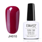 Elite99 Wine Red Colorful Soak Off Nail Gel Polish 1 Piece 10ml Elegant Long Lasting UV Gel Enamel For Nail Art Beauty 36 Colors