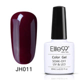 Elite99 Wine Red Colorful Soak Off Nail Gel Polish 1 Piece 10ml Elegant Long Lasting UV Gel Enamel For Nail Art Beauty 36 Colors
