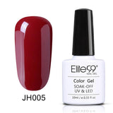 Elite99 Wine Red Colorful Soak Off Nail Gel Polish 1 Piece 10ml Elegant Long Lasting UV Gel Enamel For Nail Art Beauty 36 Colors