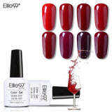 Elite99 Wine Red Colorful Soak Off Nail Gel Polish 1 Piece 10ml Elegant Long Lasting UV Gel Enamel For Nail Art Beauty 36 Colors