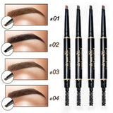 Enhancer Eyebrow Pencil Waterproof Shadow Eyebrow Tattoo Pen & Brush Cosmetics Long Lasting Tint Henna Eye Brow Pen Makeup Tools