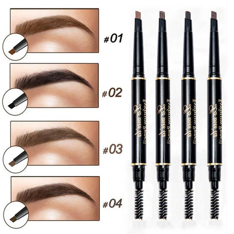 Enhancer Eyebrow Pencil Waterproof Shadow Eyebrow Tattoo Pen & Brush Cosmetics Long Lasting Tint Henna Eye Brow Pen Makeup Tools