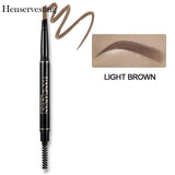 Eyebrow Pencil Crayon Sourcil Sobrancelha Light Brown Eyebrow Automatic Rotating Pencil Double Head Waterproof Eyebrow Makeup