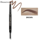 Eyebrow Pencil Crayon Sourcil Sobrancelha Light Brown Eyebrow Automatic Rotating Pencil Double Head Waterproof Eyebrow Makeup