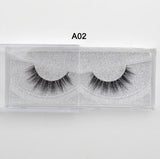 Eyelashes 3D Real Mink Eyelashes Natural Long False Eyelashes 100% Hand Made False Lashes Eye Extension cilios Long lasting