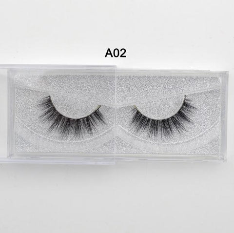 Eyelashes 3D Real Mink Eyelashes Natural Long False Eyelashes 100% Hand Made False Lashes Eye Extension cilios Long lasting