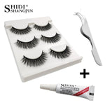 Eyelashes 3d mink lashes natural long makeup false eyelashes 10mm eyelash glue make up eye lashes tweezers 3d lashes maquiagem