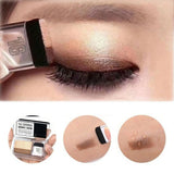 Eyes Makeup Cosmetics Magazine Lazy Eyeshadow Stamp Eye Shadow Double Color Shimmer Palette Waterproof Long Lasting Natural Nude