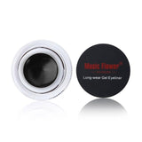 Eyes Makeup Waterproof Black Eyeliner Gel Gel Eye Liner With Brush 24 Hours Long-Lasting Cosmetic