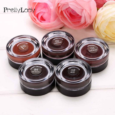 FOCALLURE 5 Color Waterproof Brand Eyebrow Cream Mascara Gel Make Up Cream Eye Brow Long-lasting Makeup Enhancer Brush Set 2