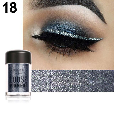 FOCALLURE Good Makeup Glitter Mermaid Eye Shadow Cosmetic Diamond Lips Loose Pigment Powder Eyes Make Up Shiny Eyeshadow JS 2018