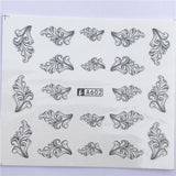 FWC 1 Sheet Nail Sticker Flower Decal Animal Flamingo Deer Butterfly Nail Art Water Transfer Slider Foils Decoration