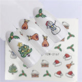 FWC 1 Sheet Summer Fruit Strawberry Cherry Cake Ice Cream Apple Nail Art Water Transfer Sticker Decor Slider Decal Manicure