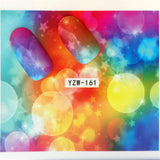 FWC 1 Sheet Vivid Flamingo Unicorn Flower Water Decal Red Purple Pink Black Manicure Nail Art Transfer Sticker