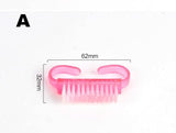 FWC  Nail Cleaning Nail Brush Tools File Nail Art Care Manicure Pedicure Soft Remove Dust Small Angle Clean Brush for nail care