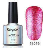 FairyGlo 10ML Bling Gel Nail Polish UV  litter Nail Gel Paint Gellak Hybrid Varnish Soak Off Semi Permanent Gel Polish Nail Art