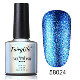 FairyGlo 10ML Bling Gel Nail Polish UV  litter Nail Gel Paint Gellak Hybrid Varnish Soak Off Semi Permanent Gel Polish Nail Art